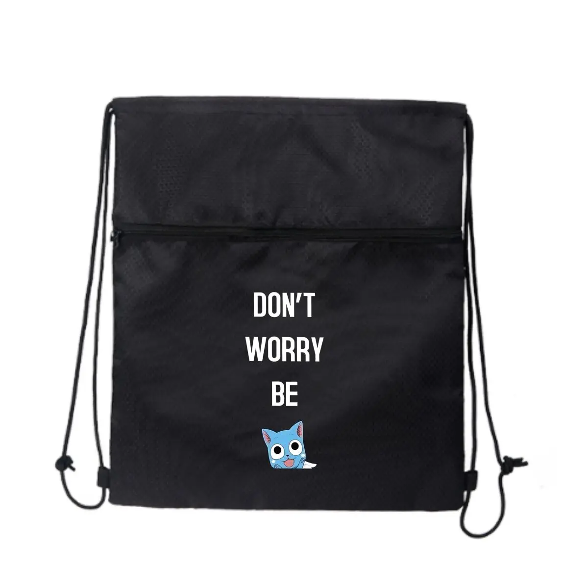 

Прочная сумка на молнии с застежкой-молнией на шнурке Don't Worry Be Cat