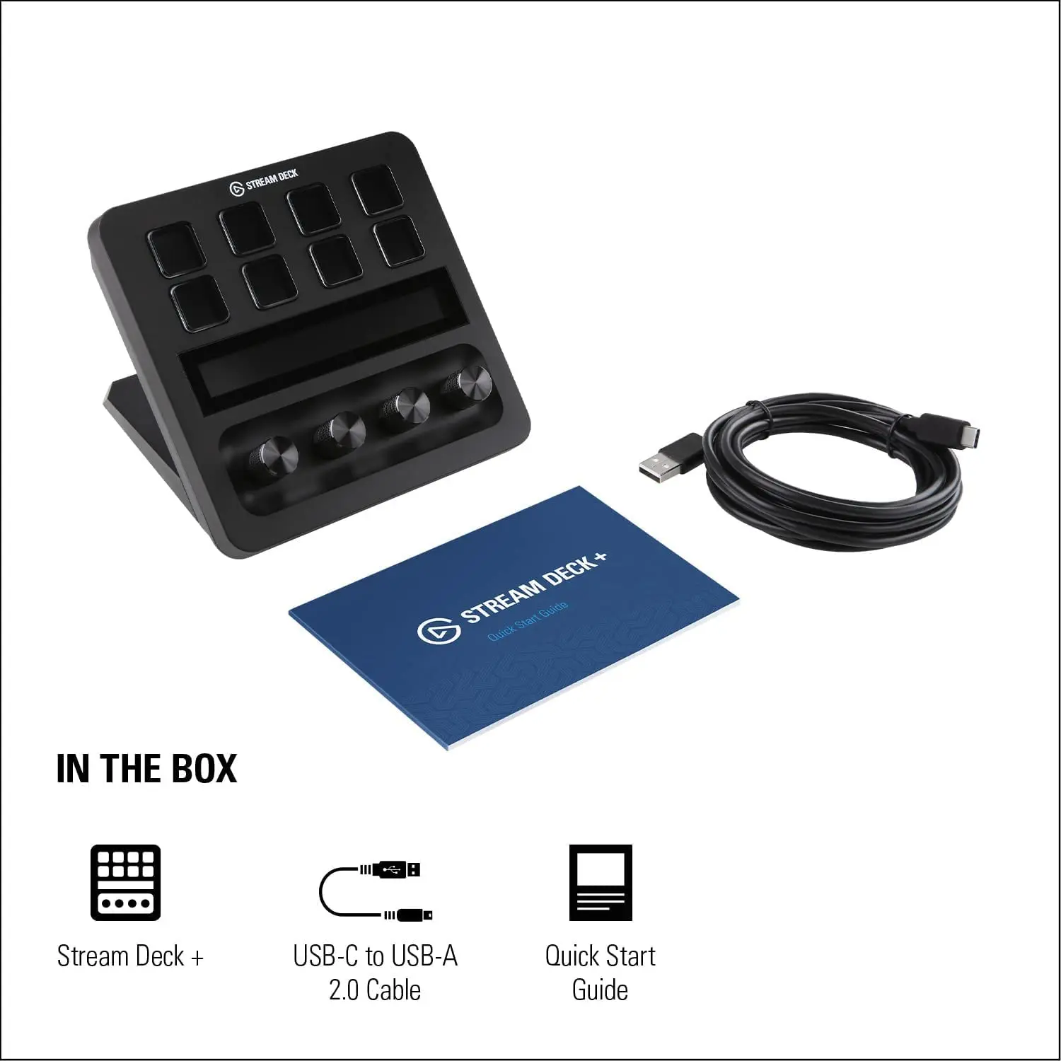 Elgato USB-C Stream Deck +, Audio Mixer, Production Console and