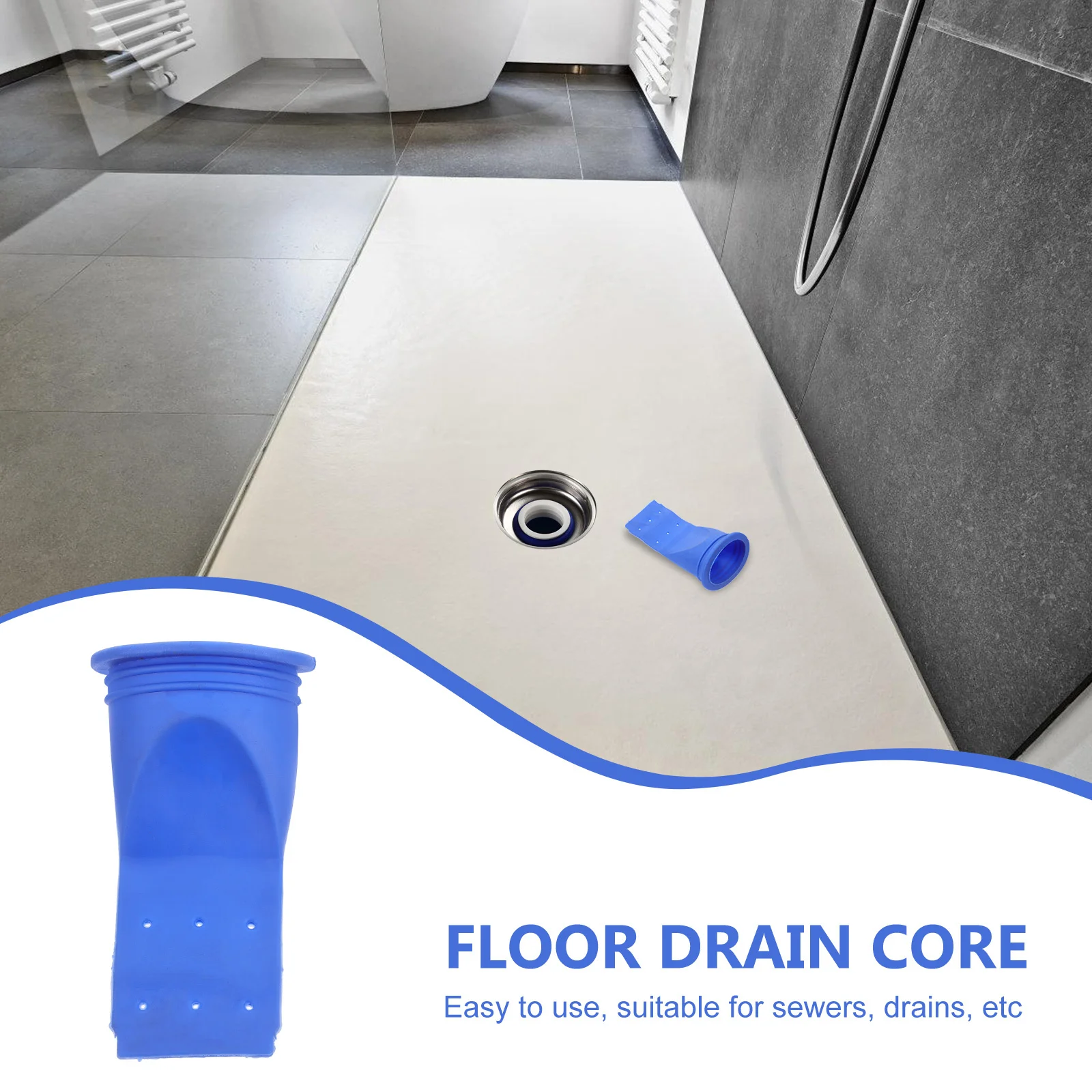 

8pcs Silicone Drain Silicone Seal Core Core Anti-Odor Durable For Toilet Bathroom Kitchen Pipes One Way Drainage System