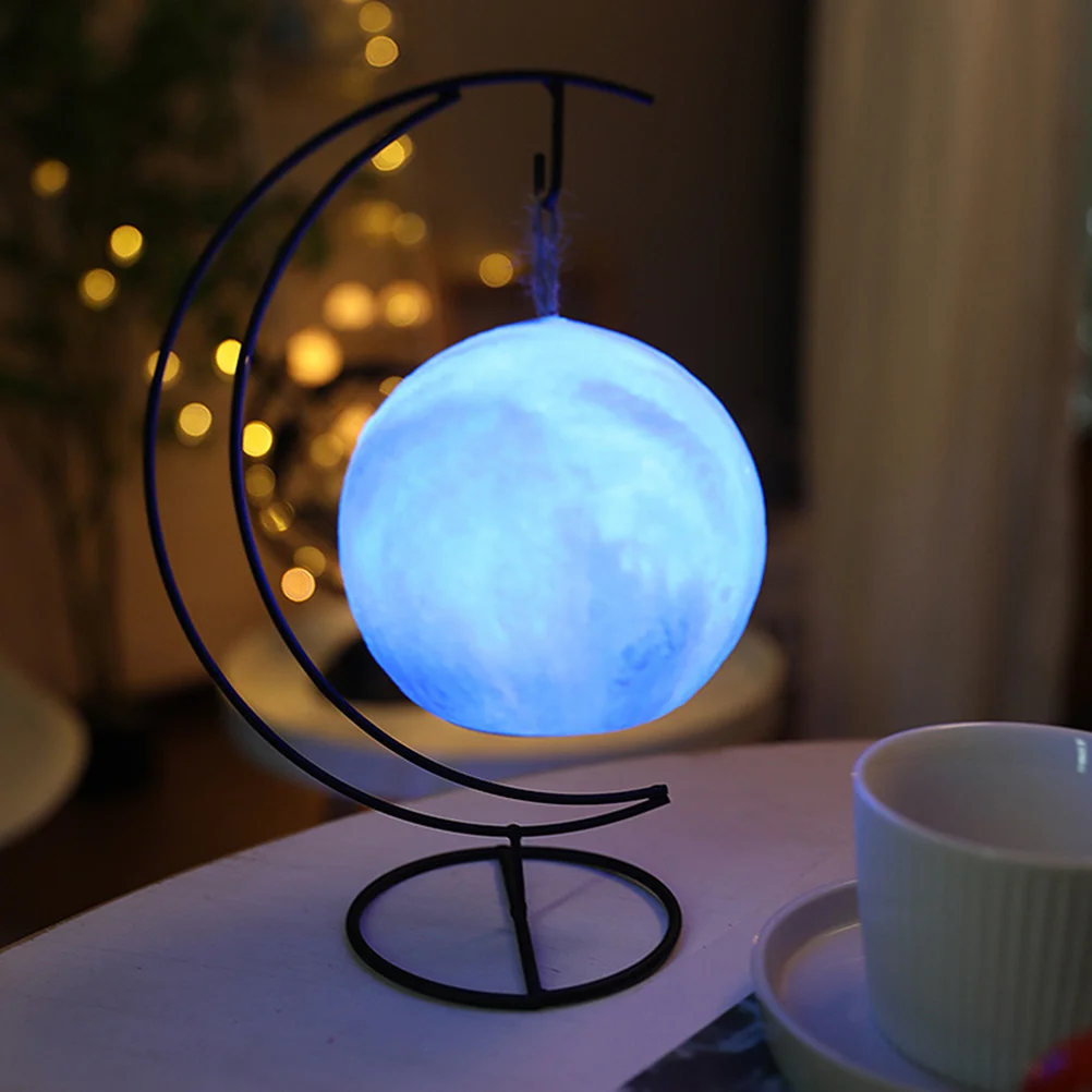 3D-Mondlampe, simuliertes Planetlicht, Farbwechsel-Nachtlicht, romantische Nachttisch-Nachtlampe für Schlafzimmer, Arbeitszimmer, Büro, Wohnheim