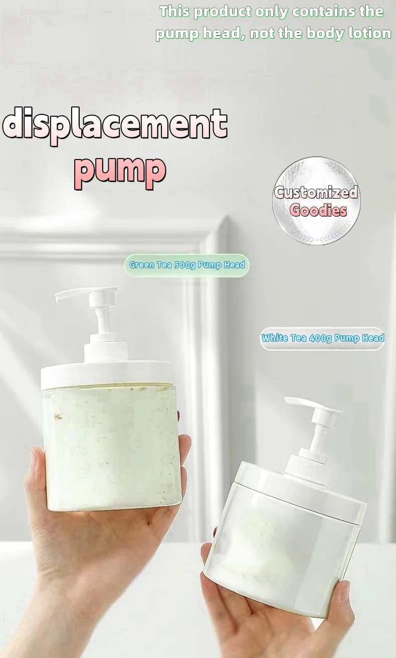 Pump Dispenser for Elizabeth Arden Moisturising Cream 400ml and 500ml, Pump Head with Lid Compatible with Elizabeth Arden Body M