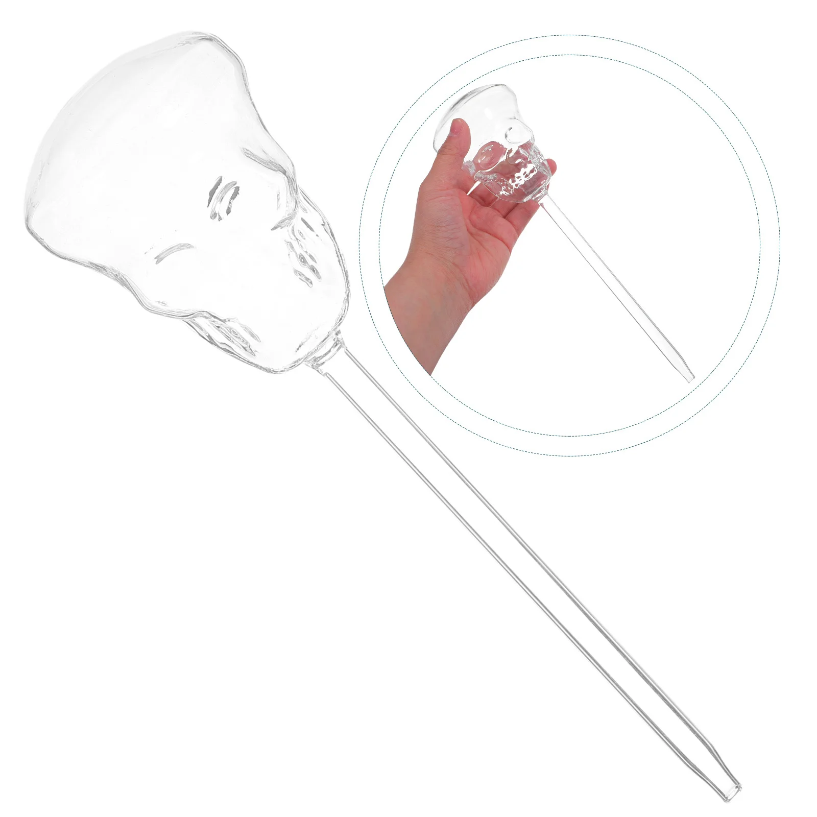 

Skull Glass Automatic Watering Device Self Watering Plant Tool Premium Borosilicate Perfect for Garden Patio Lawn