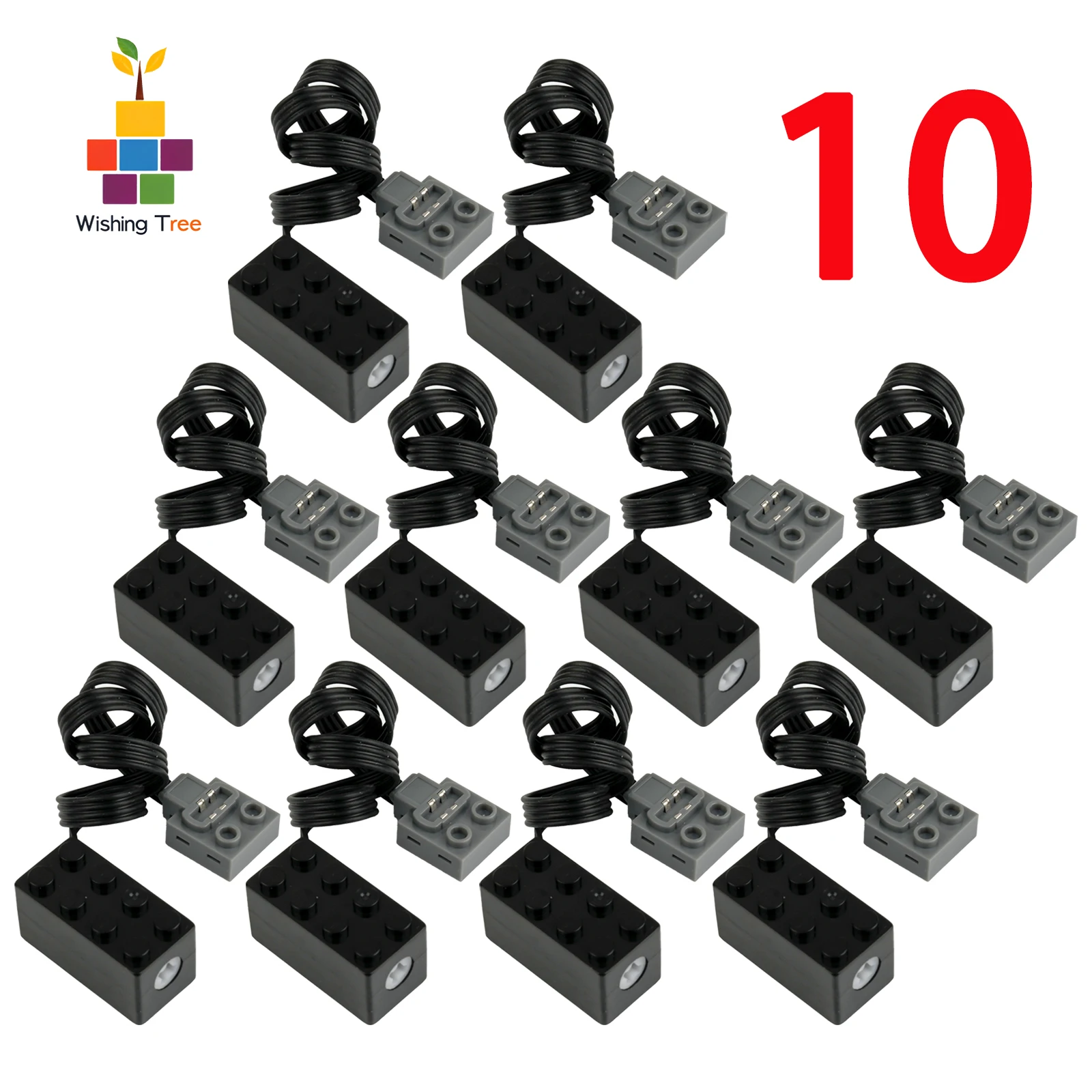 

Блок питания двигателя S Drive с дистанционным управлением, набор литиевых батарей с технологией MOC для строительных кирпичей (10 шт.)