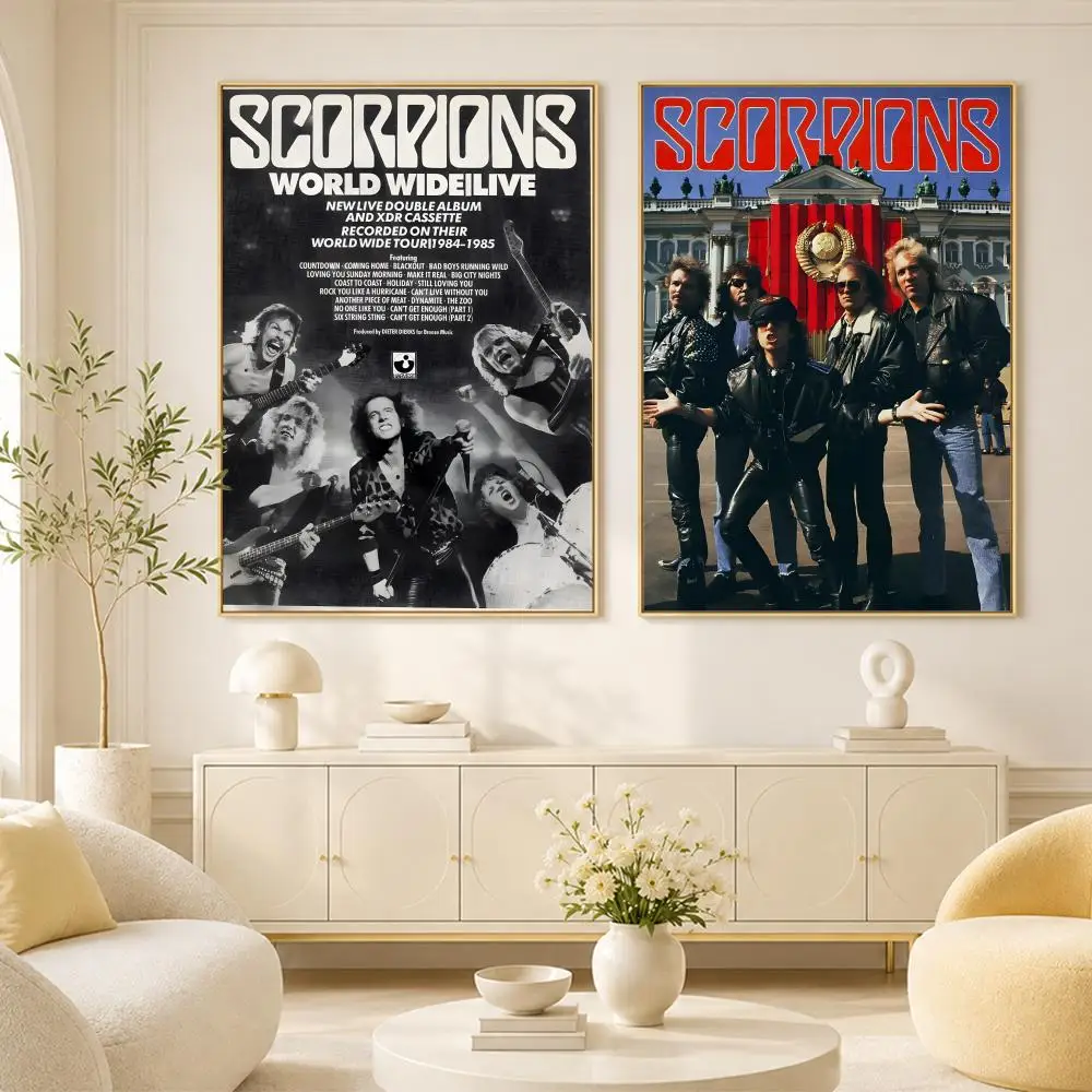 S-ScoRpiOns Band Album Cover Poster Room Home Decoration Interior Wall Art Printing Garage Posters Gift