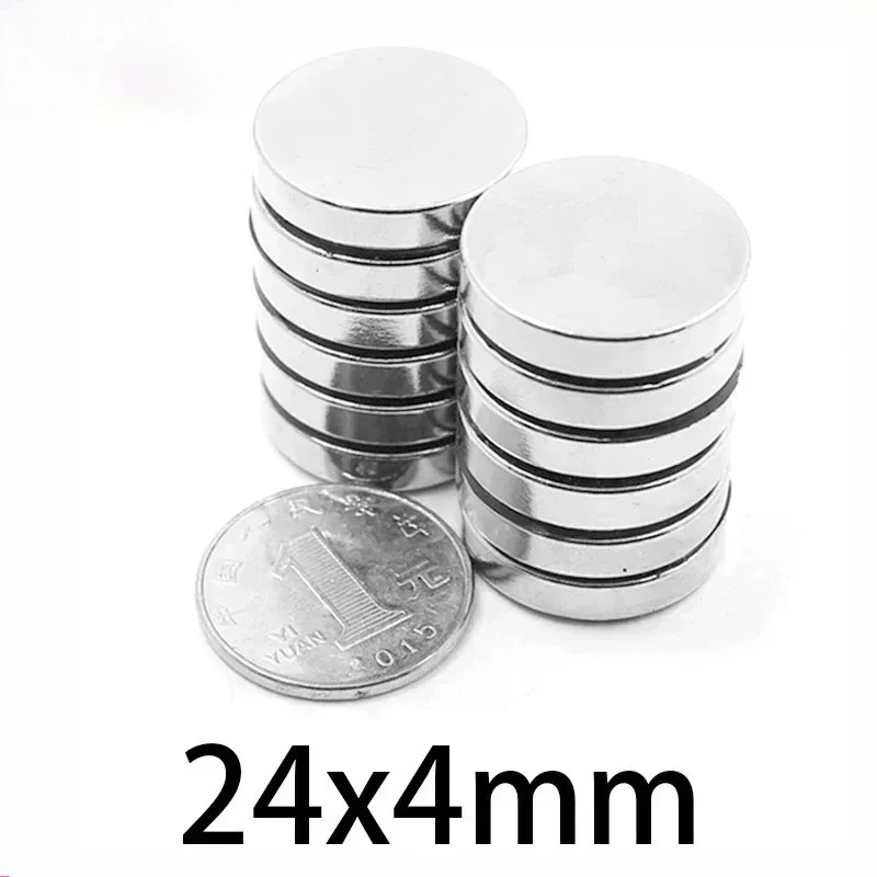 24x4mm Round Rare Earth Magnet Super Magnetic Refrigerator Fashion Magnet 24x4mm For Home Refrigerators, Offices DIY 24*4
