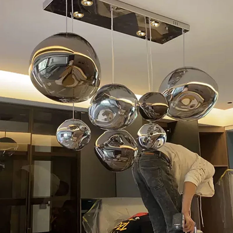 

Nordic Lava Loft LED Pendant Light Modern Indoor Hanging Lamp for Living Room Kitchen Home Decor Lighting Fixtures