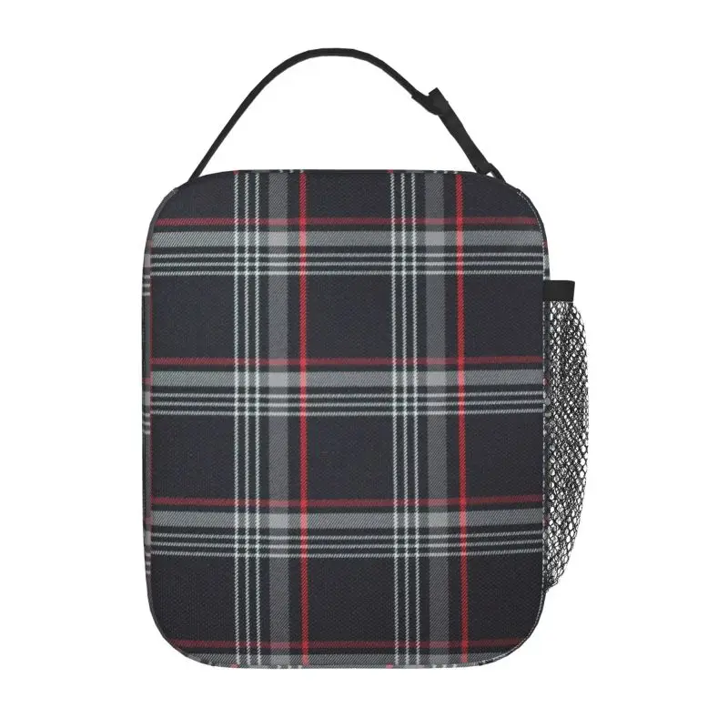 Custom GTI Tartan Insulated Lunch Bag Reusable Portable Cooler Thermal Lunch Box Oxford Bento Tote Bag for Work Travel Picnic