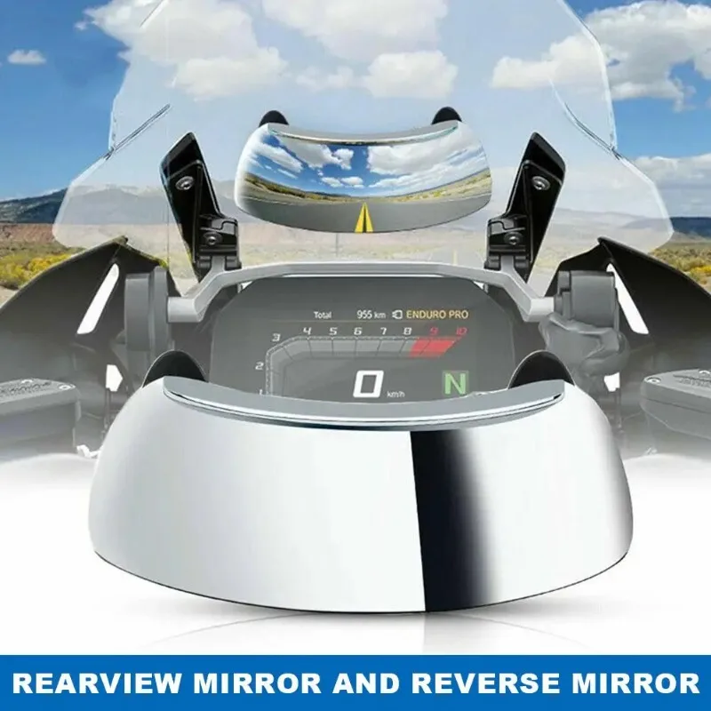 

1PC 180° blind spot mirror motorcycle windshield wide angle rearview mirror parabolic hd convex mirror motorcycle parts