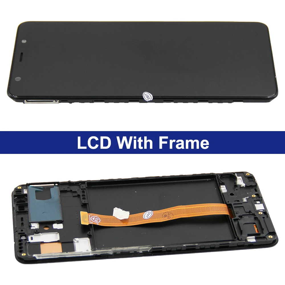 Wholesale 6.0\'\' Display For Samsung A7 2018 A750 LCD SM-A750F A750F Display With Frame Touch Screen Assembly Replacement