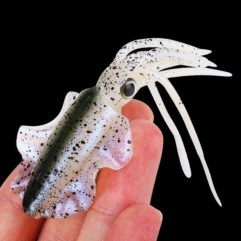 Señuelos de pesca para calamares y pulpos, 5 unidades, multicolor, pequeños, surtidos, coloridos, cebo para calamar de ocho brazos
