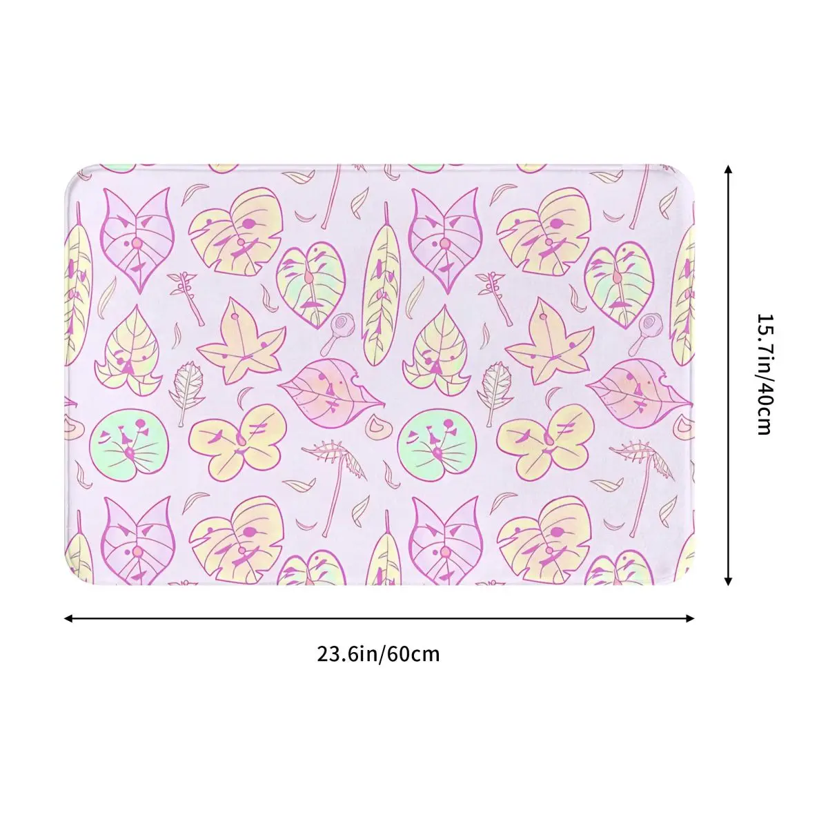 Hestu's Friends Pastel Purple Ver Game Non-Slip Carpet Doormat Bedroom Bath Mat Entrance Door Home Rug