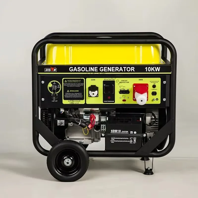 

Three-Phase 380v 10kw ga soline Portable Power Petrol Generator