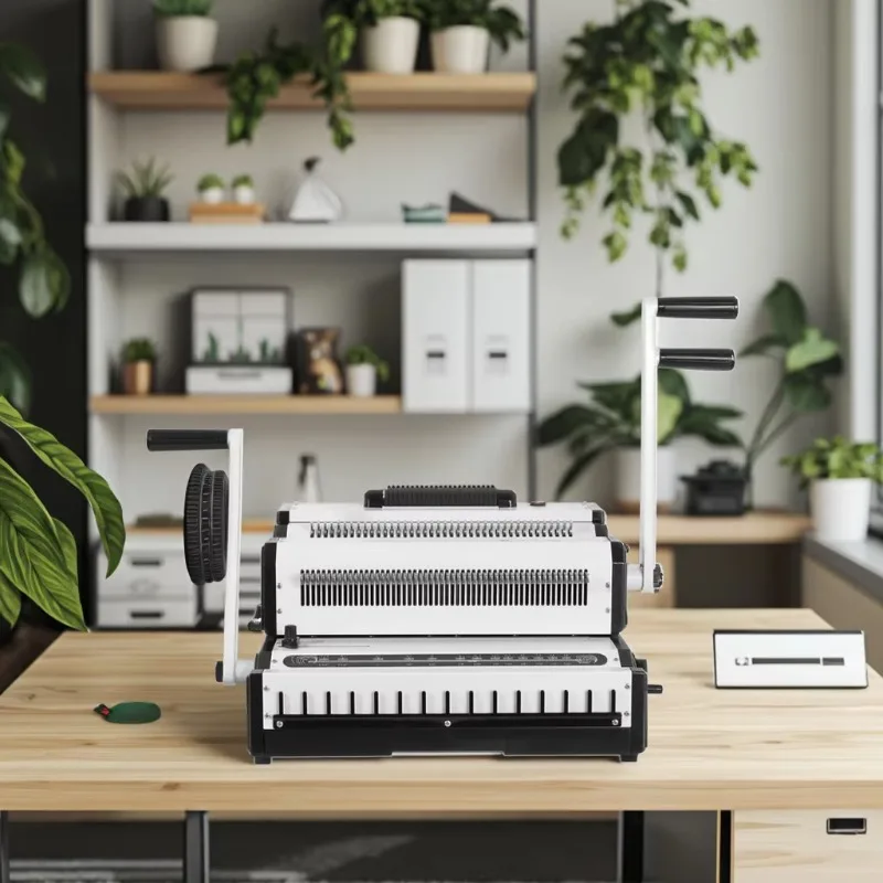 Hochwertige multifunktionale integrierte Kämm- und Bindemaschine, manuelle Gewindeschneidemaschine