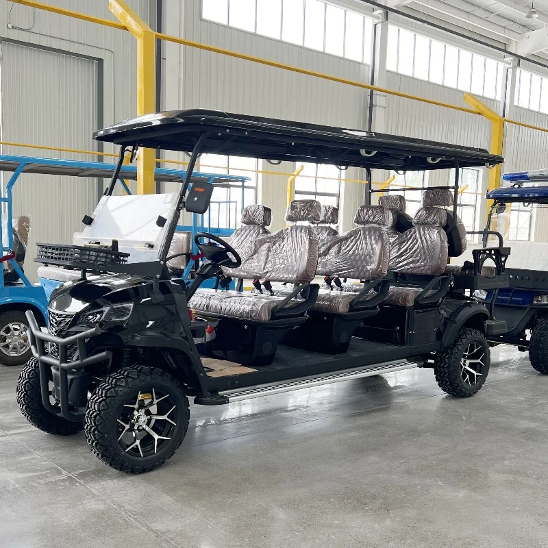 4 6 8 Passenger Luxury Electric Personal Golf Cart 4 Wheel Disc Brake Off-Road Vehicle Suitable for Various Terrains Golf Buggy