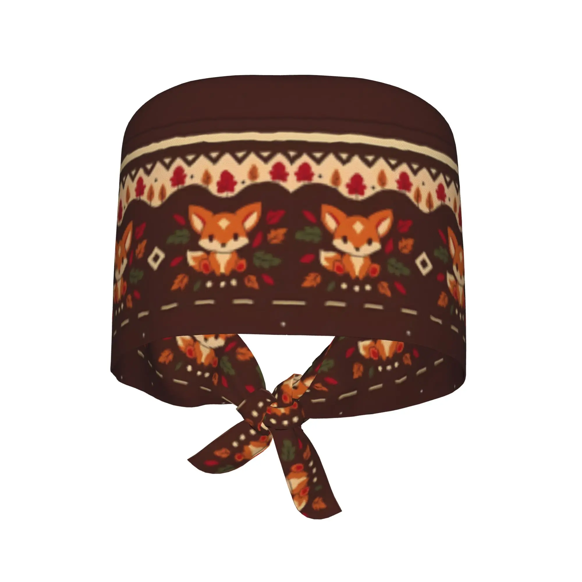Leafy Autumn Fox   WorkCap Work Working Cap Adgusted Fashion Printed Multi-Scenario