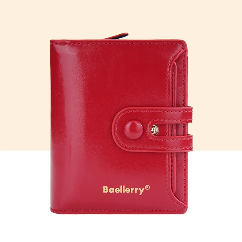 Portafoglio portatile di alta qualità Borsa per soldi corta multifunzionale Zero Semplice porta carte d'identità in pelle PU da donna