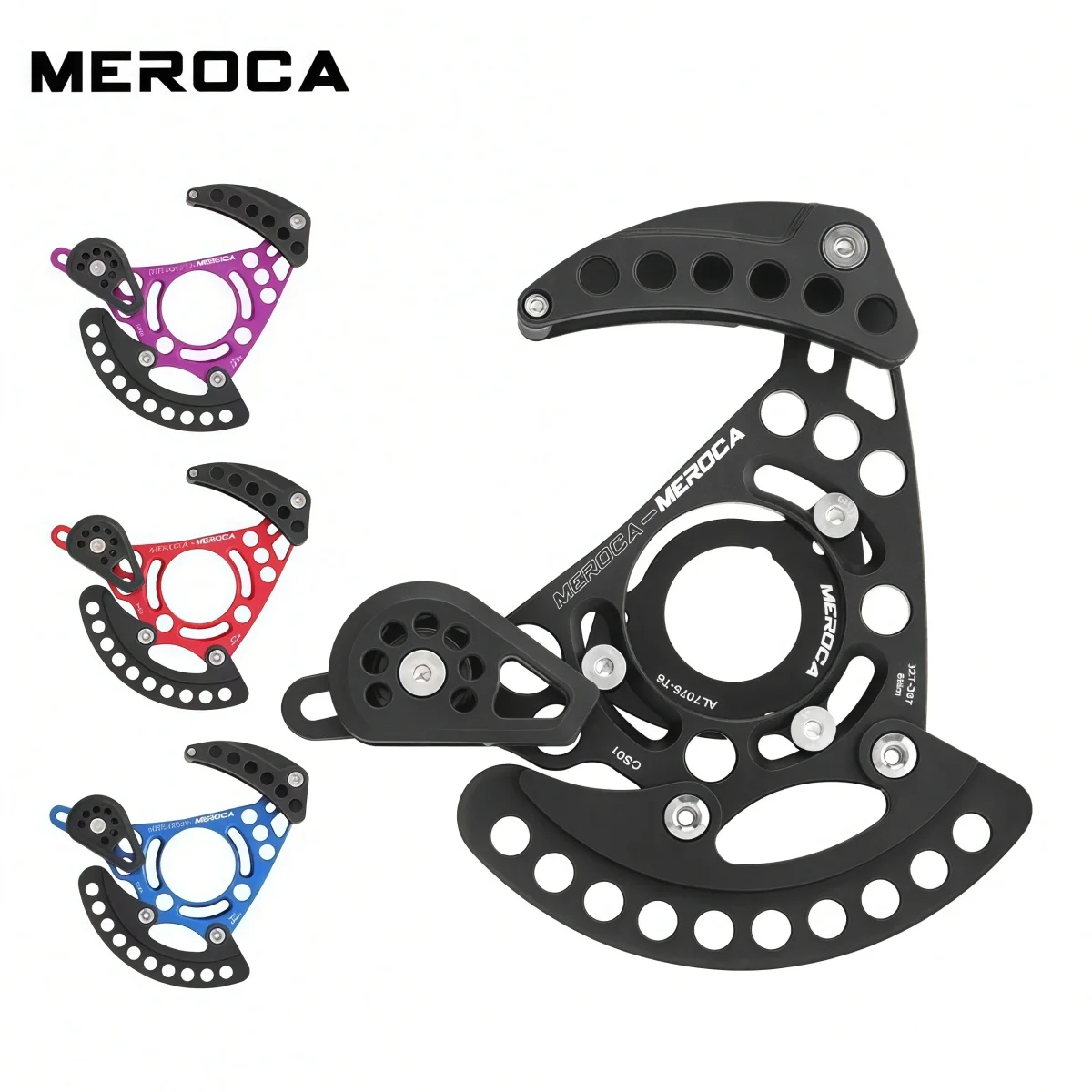 

MEROCA CS01 Aluminum/Nylon MTB Chain Guide For 32-38T Bike Chainring – ISCG03 / 05 & BB Mount Single Speed Stabilizer