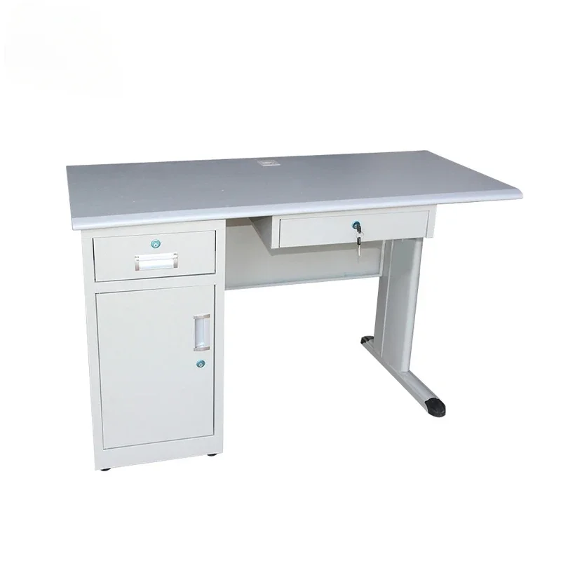 

#Steel Table High Quality Metal Computer Desk Home Office Desk With Drawer And Cabinet Furniture