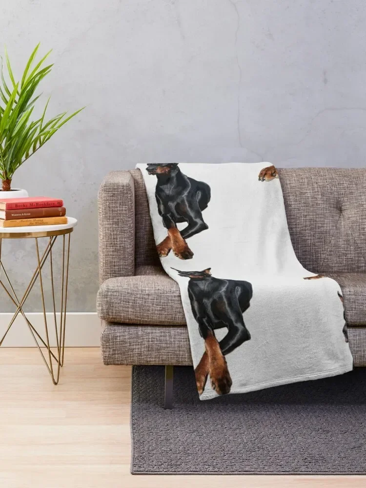 Doberman Dog Dobermann Pinscher Throw Blanket Heavy Quilt Large Blankets