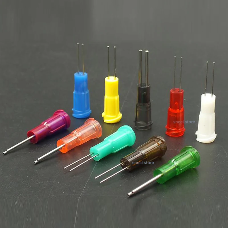 13 مللي متر الاستغناء إبرة أنبوب مزدوج الصناعية السائل الاستغناء إبرة 0.5 بوصة حقنة إبرة ، لتوزيع الغراء 10 قطعة/الحزمة