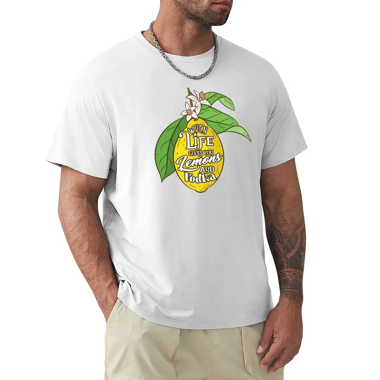 All things lemon. A beautiful pattern of lemons on a summery teal color. When life gives you lemons add Vodka. T-Shirt