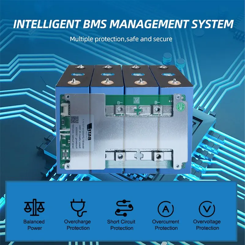 100A 8S Lifepo4 Li-ion 24V Smart BMS PCBA  3.2V LFP4 Lithium battery  Protection Board Balance Circuit