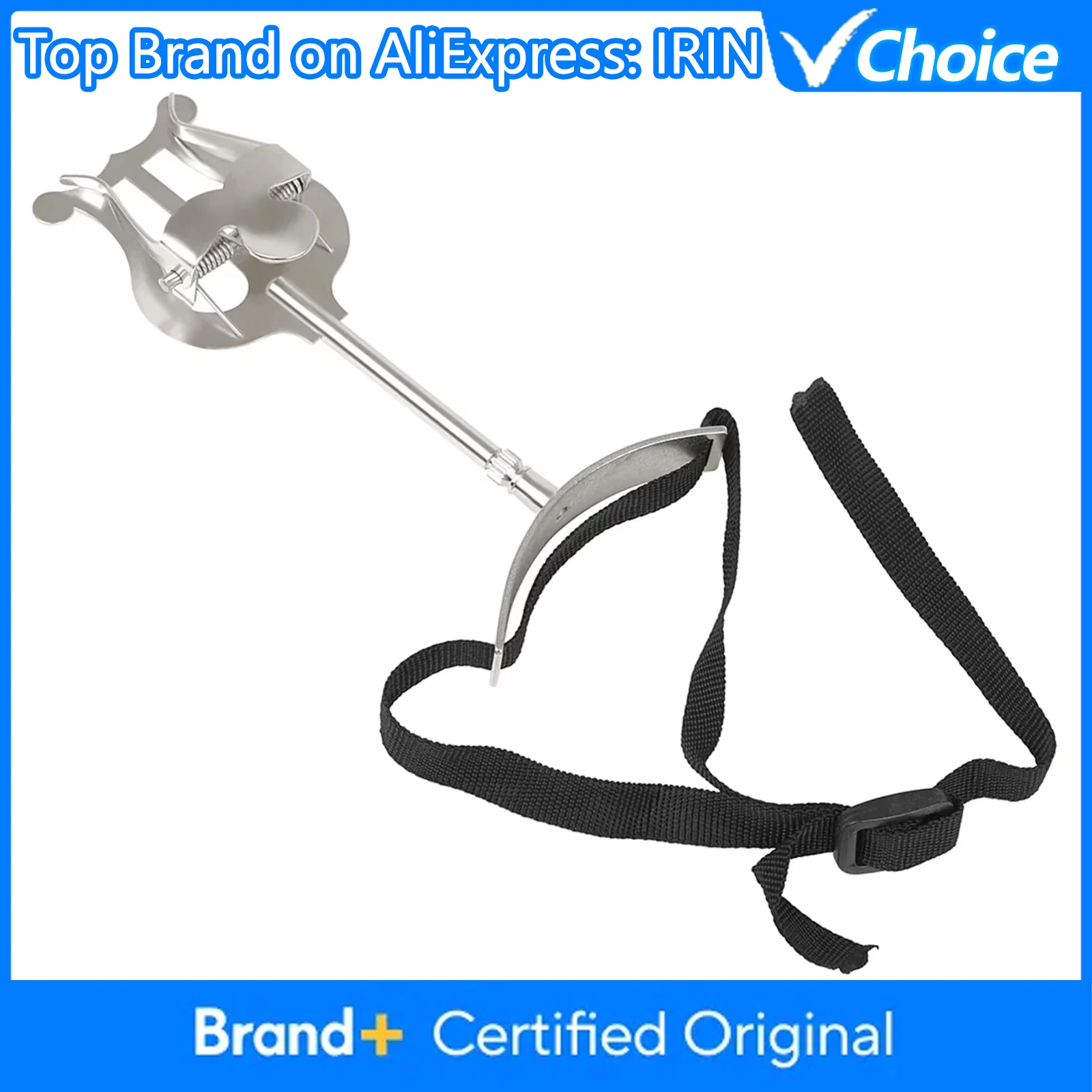 Soporte de Música Portátil para Trompa Tenor, de Metal Plateado, Soporte de Marcha con Fijación de Hierro, Accesorios para Instrumentos de Viento Madera