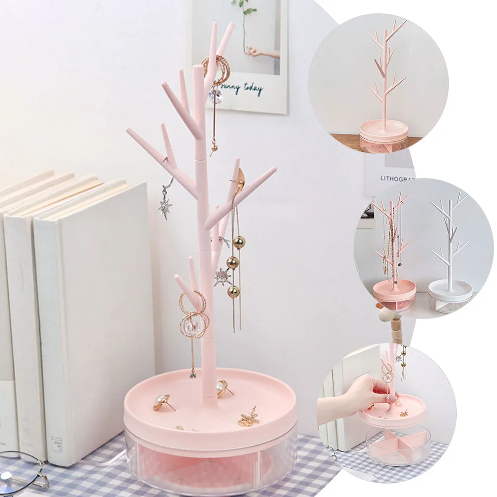 

Bracket Jewelry Storage Box Stand Display Pp Holder Necklace for Girls