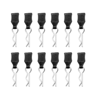 MJX Hyper 16208 16209 16210 SCY 16101 HBX 16889 12pcs Body Shell Clip Pin with Fixing Mount M001 1/16 RC Car Parts Accessories