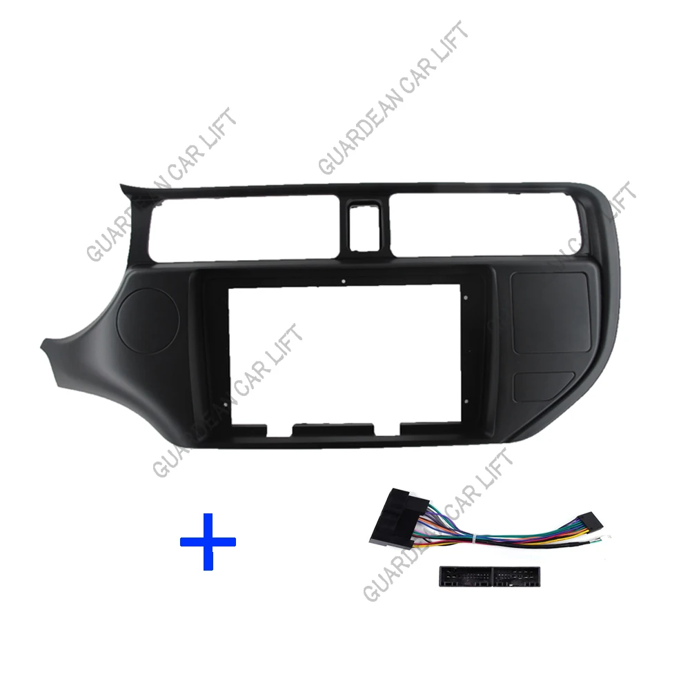 Auto 2 Din Audio Radio Fascia Frame Voor KIA RIO 2012 9 Inch Groot Scherm Stereo Dash Montage Panel Trim kit MET SRS GAT