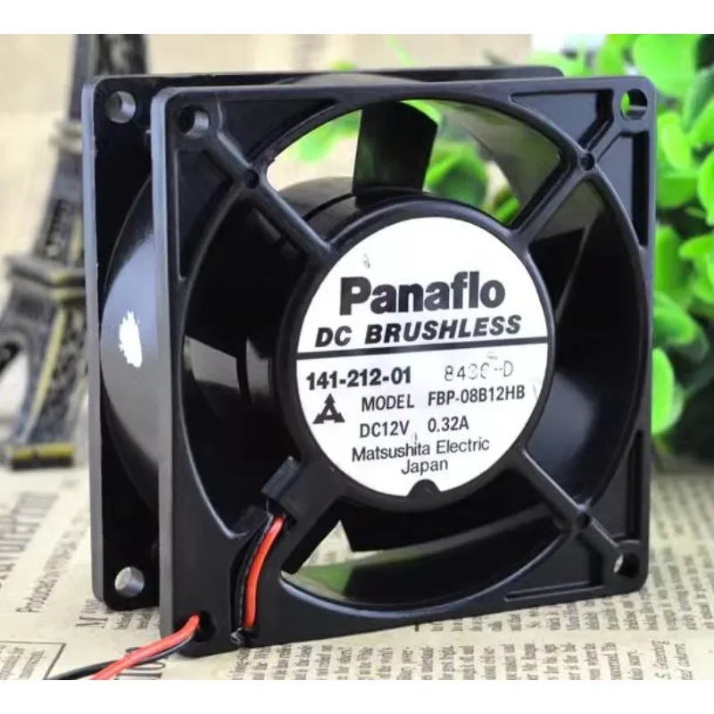 Original New Fan For Panaflo FBP-08B12HB DC12V 0.32A Cooling Fan 8032 80*80*32mm