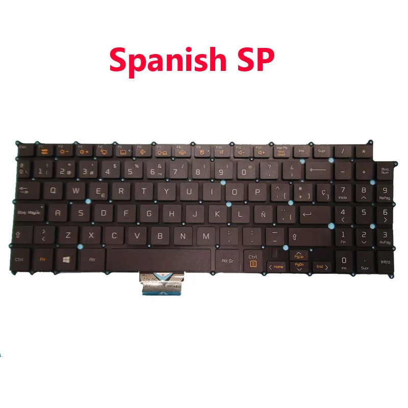 Imagem -04 - Teclado Espanhol sp para lg Preto ou Branco 15z975 15zd960 15z975 15z975 15zd975