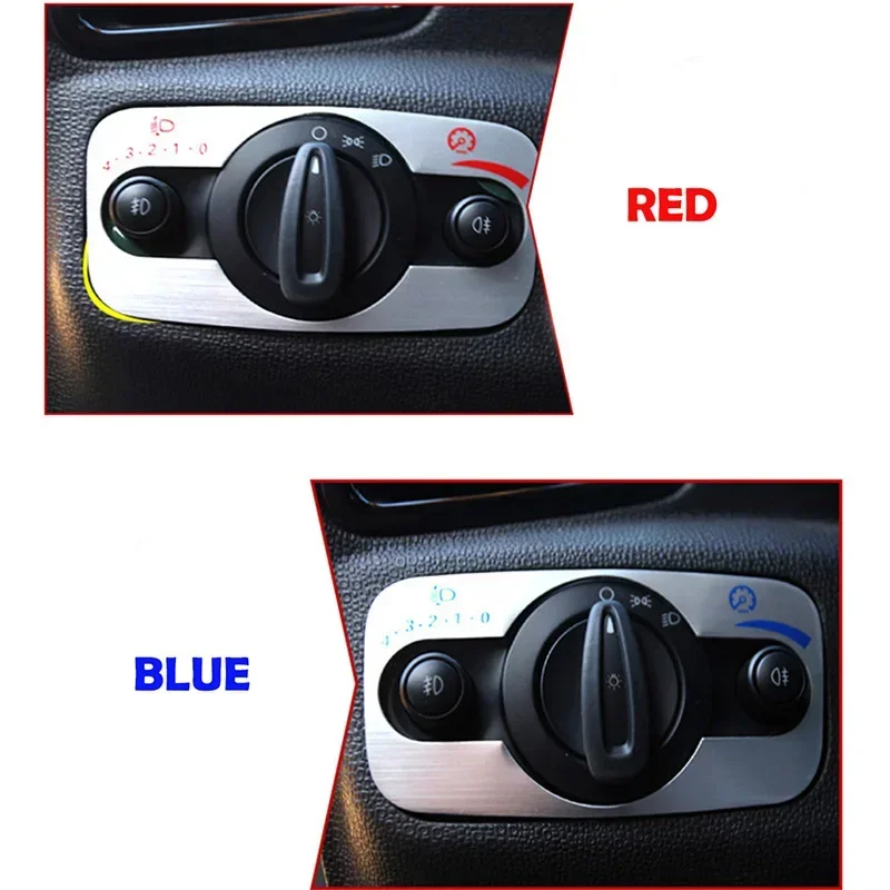 Car Styling Headlight Adjustment Switch Trim Decorative Stickers Cover For Ford Fiesta Ecosport Mondeo S-MAX C-MAX