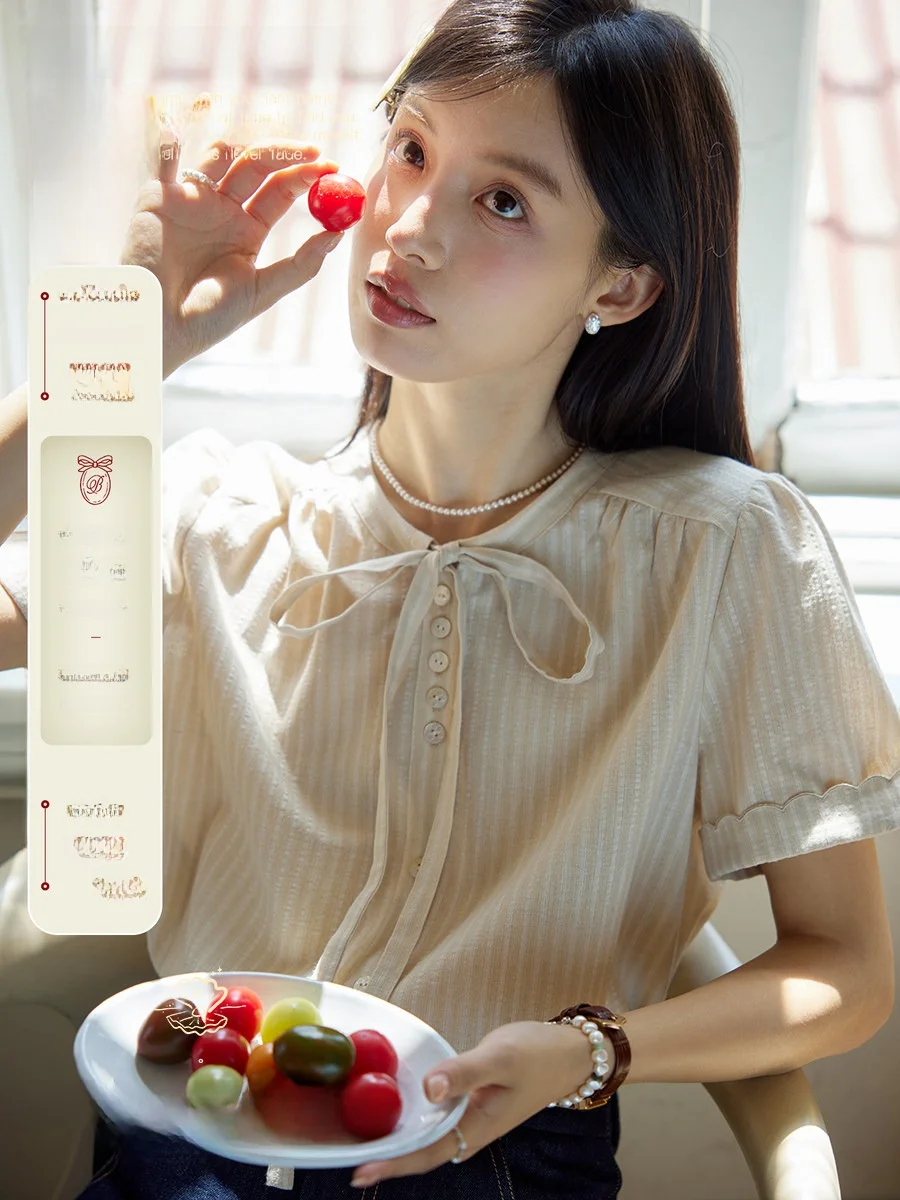 

Женская летняя футболка Nov Et Texture с круглым вырезом, из смесового хлопка, стандартного кроя, для повседневной носки