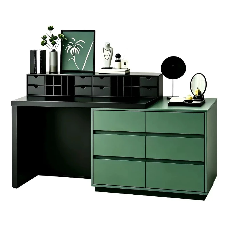Italian minimalist, painted dresser, table and chest integrated, bedroom bedside cabinet, modern simple locker