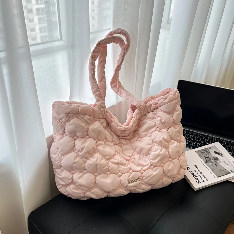 

Трансграничная модная сумка подмышки: новый стиль осень-зима 2025 года, сумка на хлопковой подкладке в корейском стиле, повседневная сумка большой вместимости