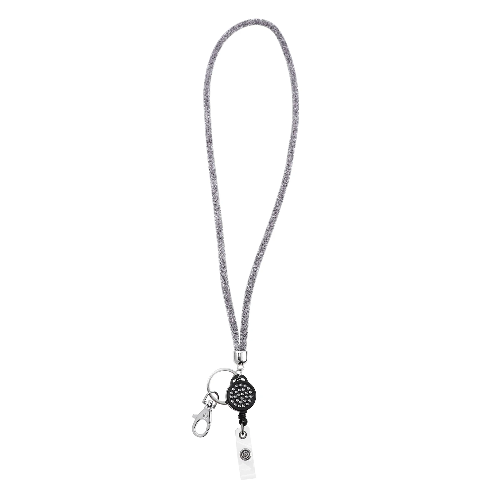 

Mobile Phone Chain Lanyard ID Badge Work Permit Neck Card Key Holder String Detachable Resin Mesh Personalized