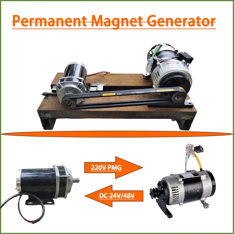 20KW 3000rpm Permanent Magnet Generator 220V 380V Alternators Use For Wind Turbine Water Turbine With Direct DC Motor