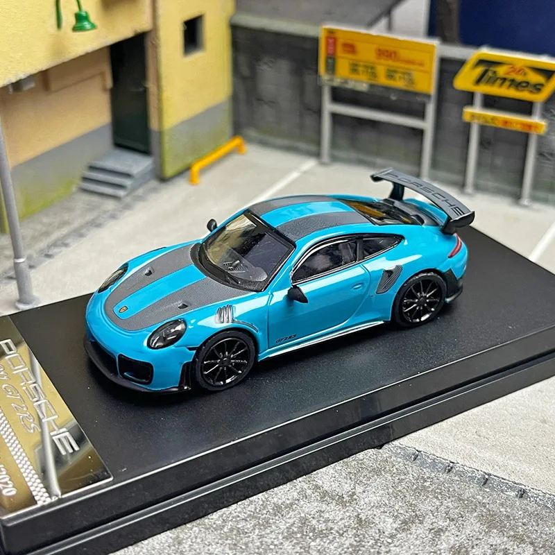 1:64 911 GT2 RS Alloy Sports Car Model Diecast Metal Track Racing Car Model Miniature Scale Simulation Collection Kids Toys Gift