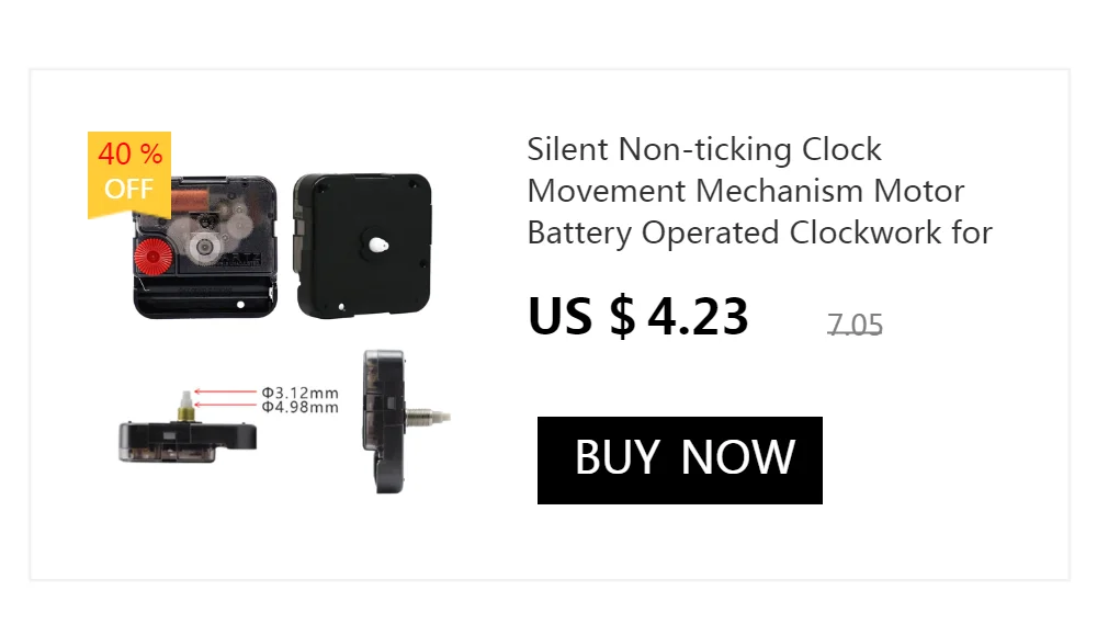 Meccanismo Per Orologio Da Parete Meccanismi Orologi A Pendolo Asyduey Meccanismo Di Movimento 'Orologio A Pendolo Al Quarzo Kit DIY Con 3 Paia Di Lancette Diverse Per La Sostituzione Delle Parti Di Meccanismo Per Orologio Da Parete Meccanismi Orologi A Pendolo Asyduey Meccanismo Di Movimento 'Orologio A Pendolo Al Quarzo Kit DIY Con 3 Paia Di Lancette Diverse Per La Sostituzione Delle Parti Di