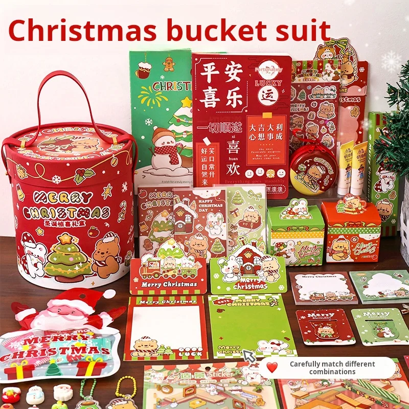 Creative Christmas Stationery Gift Box Cute Hand Account Note Set Student Children's Christmas Gift Birthday Gift Pack