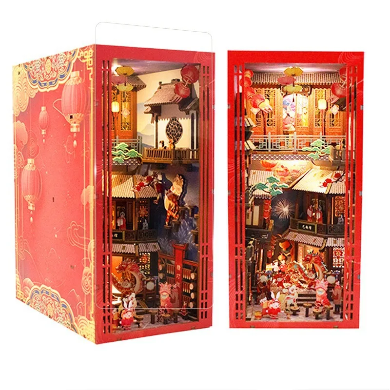 نموذج OUZEY Oriental Grand View، لغز الهندسة المعمارية الصينية ثلاثية الأبعاد، مجموعة أدوات تثبيت ثقافية للمراهقين #5