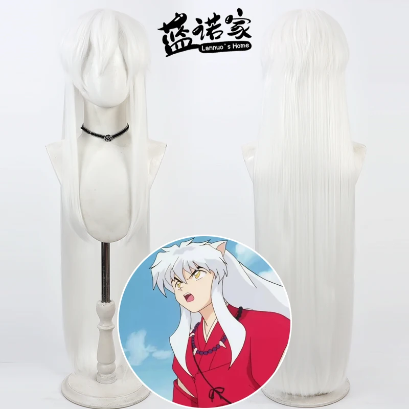 

Аниме Inuyasha Cos Косплей Парик Хэллоуин Карнавал Вечеринка Реквизит Синтетические волосы Термостойкое волокно + Кепка для парика
