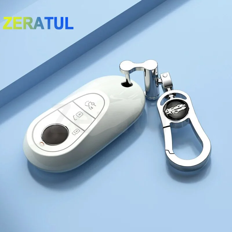 For Mercedes Benz W206 S350L S400L S450L S500L C260l C200l Glc300l E300l W223 Auto Keyless Accessories Car Key Case Cover Shell