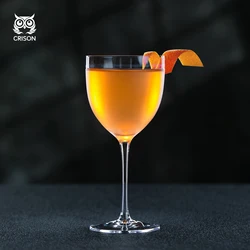 CT2701 CRISON Nick and Nora Coupe Cocktail Glasses - Handblown Small Plain Vintage Coupe Glass to Serve a Manhattan, Martini