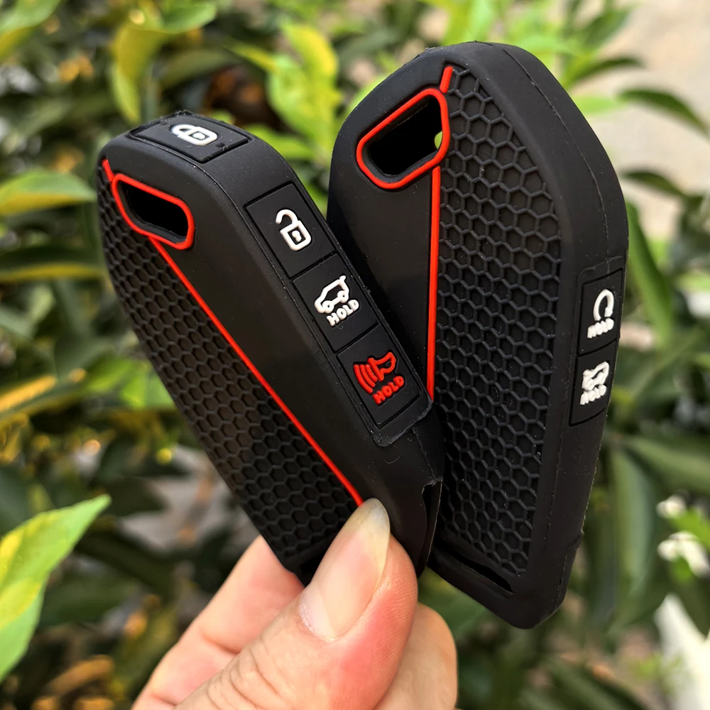 

Силиконовые автомобильные ключи с 6 кнопками для Kia Sorento Sedona 2020 Sportage Grand Carnival 2019, держатель для ключей K5 Kx3 K4, аксессуары