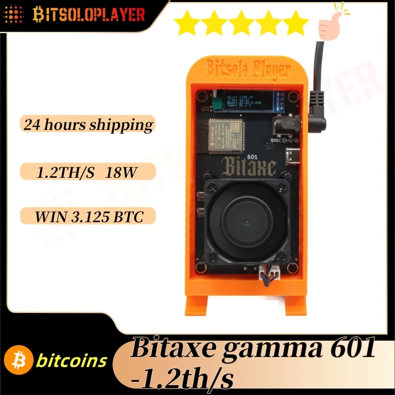 bitcoin miner Bitaxe gamma 601 1.5th/s Power consumption 25w BM1370 ASIC BTC miner Lottery Miner home miner