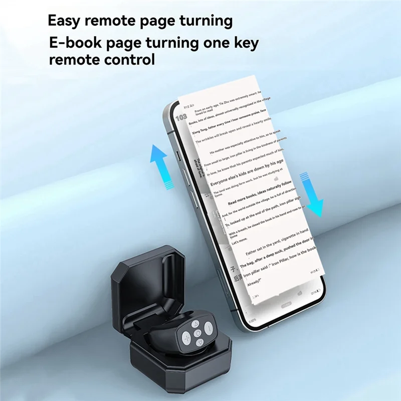【NEU】Ring Handy Bluetooth Fernbedienung Mini Ladehülle Kamera Fernauslöser für Fernbedienung E-Book Seite drehen C