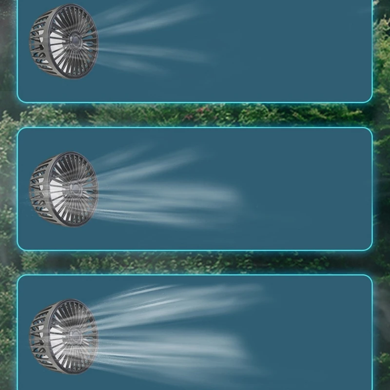 USB Fan Car Electric Clip Cooling Fans USB Powered 5V 2A 360 Degree Rotatable