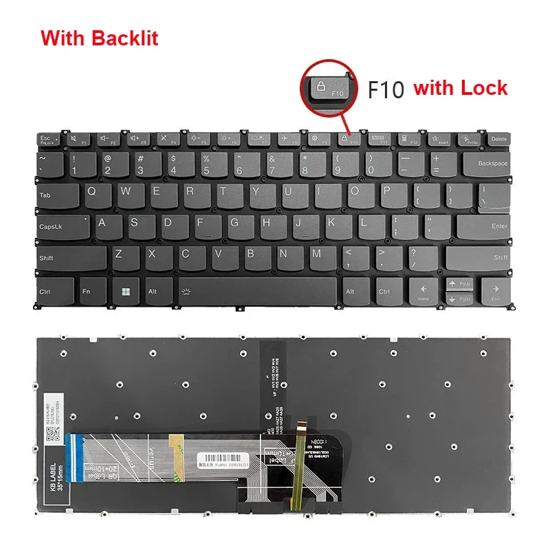 New genuine laptop replace keyboard for Lenovo IdeaPad 5 Pro-14ACN6 Pro-14ITL6 5-14alc05